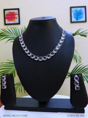 Classic Cz Jewelry Set with Earrings