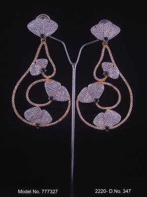 Earrings made of Cubic Zircons