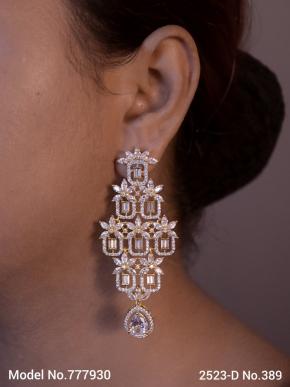 Real Zircon Long Fashion Earrings