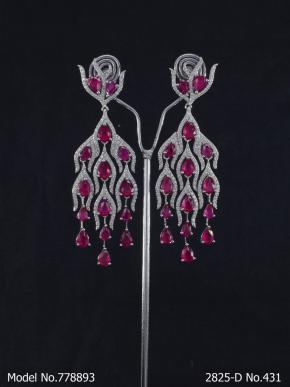 Diamond Replica Long Earrings