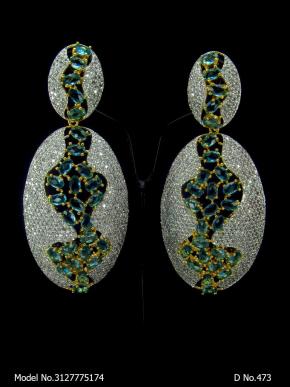 Designer Handmade Cz Earrings