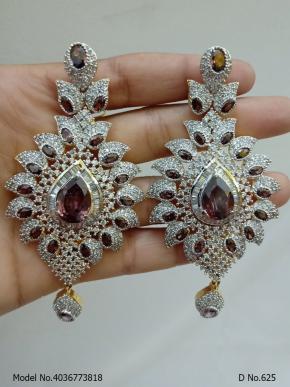 Original Zircon Long Earrings