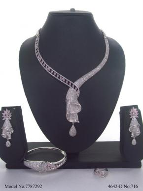 Imitation Diamond Cz Jewelry Set