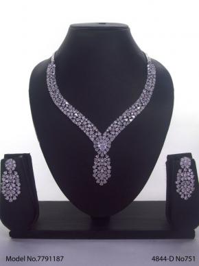Traditional Design | American Diamond Jewelry Set