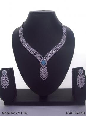 Fashion Necklace Set | Artificial Diamonds / Zircons