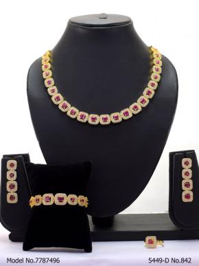 Handmade Traditional Masterpiece Zircon Jewelry Set