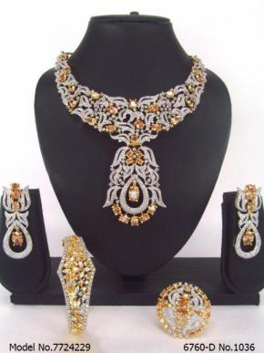 Artificial Diamond Cz Jewelry Set