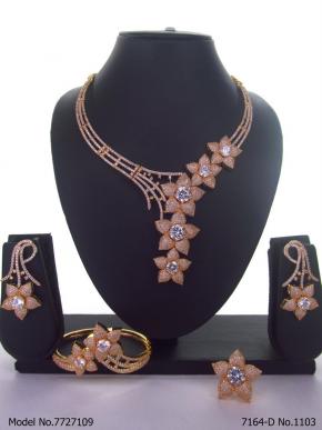 Handmade Traditional Masterpiece Zircon Jewelry Set