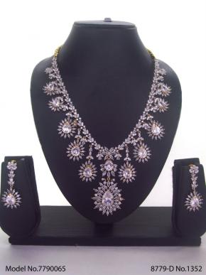 Fashion Necklace Set | Artificial Diamonds / Zircons